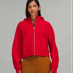 Lululemon Scuba Oversized Full-Zip Dark Red